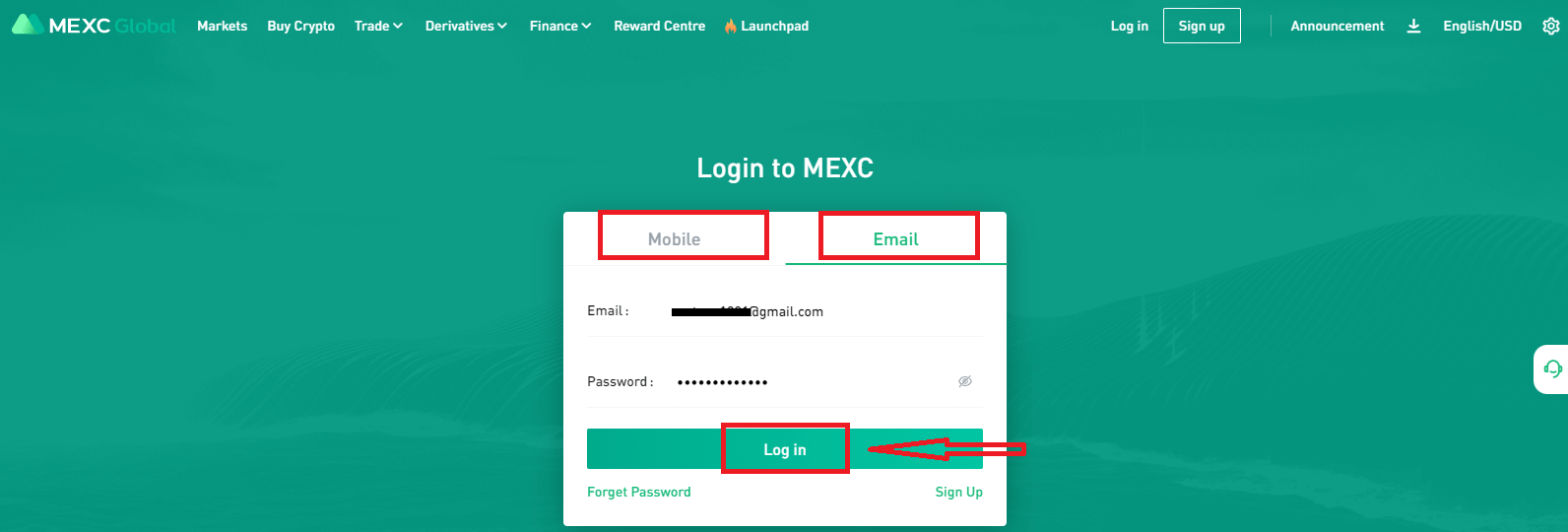 How to Sign in and Withdraw from MEXC